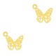 Metal Bohemian pendant Butterfly Gold